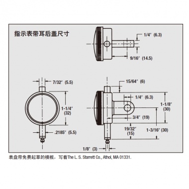 袖珍型表盘指示表